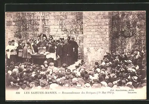 AK Les Saintes-Maries, Reconnaissance des Reliques 1923