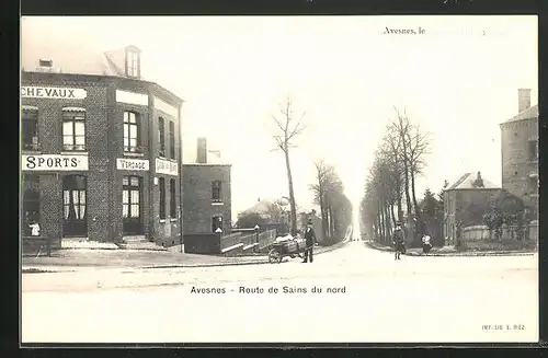 AK Avesnes, Route de Sains du nord