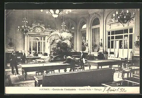 AK Roubaix, Cercle de l`Industrie, Grande Salle Tabagie