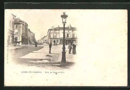 AK Ligny-en-Barrois, Rue de Bar-le-Duc