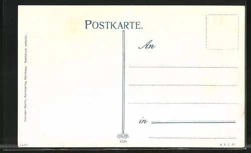 AK Würzburg, Ortsansicht von der Festung mit alter Main-Brücke