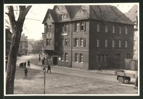 Fotografie H. Fritz, Greiz, Ansicht Greiz, Strassenansicht im Ort