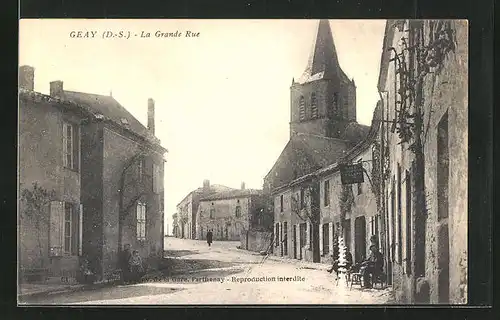 AK Geay, La Grande Rue, Strassenpartie