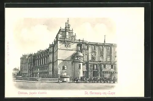 AK St. Germain-en-Laye, Chateau, facade d`entrée
