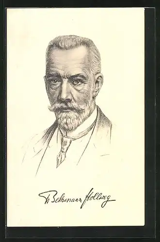 AK Portrait Reichskanzler von Bethmann Hollweg