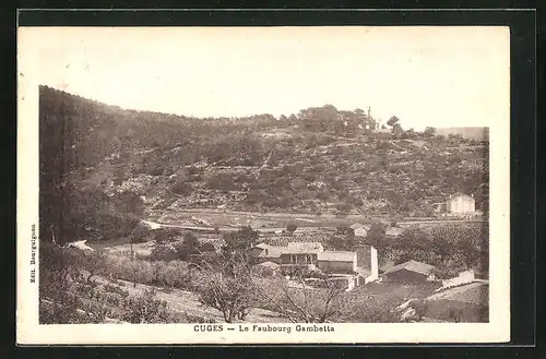 AK Cuges, Le Faubourg Gambetta