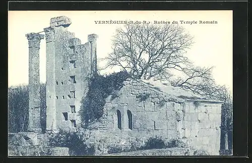AK Vernègues, Ruines du Temple Romain