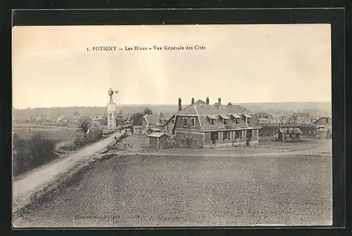 AK Potigny, Les Mines, Vue Générale des Cités