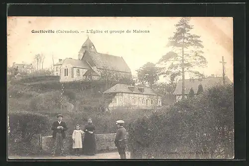 AK Quetteville, L`Église et groupe de Maisons