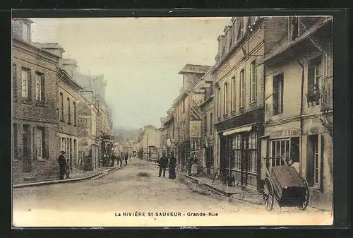 AK La Rivière-Saint-Sauveur, Grande-Rue