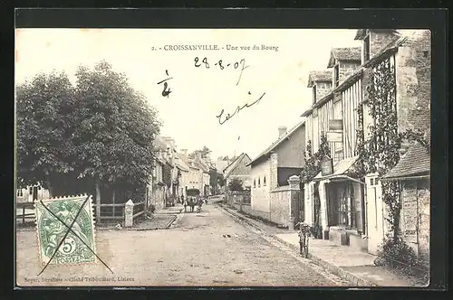 AK Croissanville, Une vue du Bourg