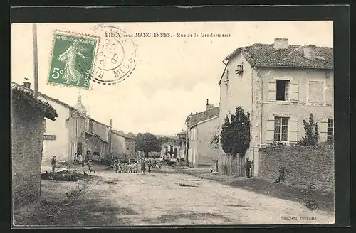 AK Billy.sous.Mangiennes, Rue de la Gendaermerie