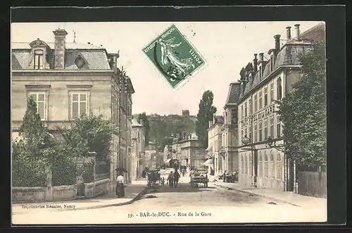 AK Bar-le-Duc, Rue de la Gare