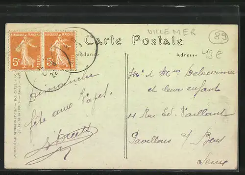 AK Villemer, Entrée au Pays, coté des Bassou