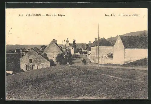 AK Villecien, Route de Joigny