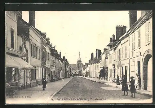 AK Villeneuve-L`Archeveque, Grand'Rue