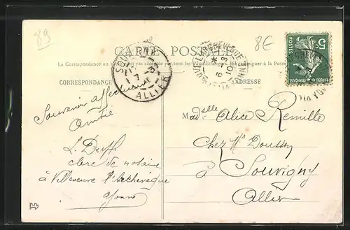 AK Villeneuve-L`Archeveque, Route de Sens