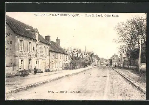 AK Villeneuve-L`Archeveque, rue Bréard, Côté Sens