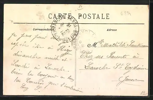 AK Bellechaume, Les Écoles et la Mairie