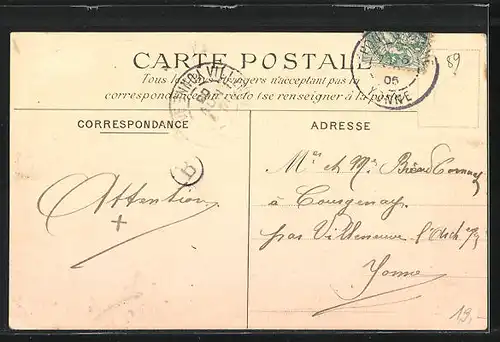 AK Gisy-les-Nobles, Rue de la Chapelle, Strassenpartie