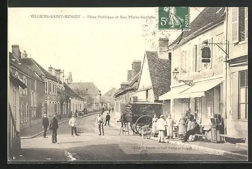 AK Villiers-Saint-Benoit, Place Publique et Rue Marie-Guillemer