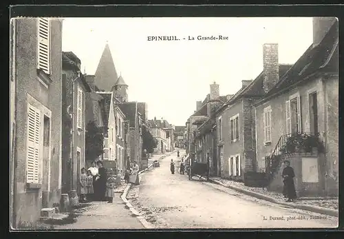 AK Epineuil, La Grande-Rue