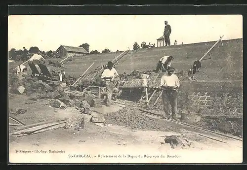AK St-Fargeau, Revêtement de la Digue du Réservoir du Bourdon