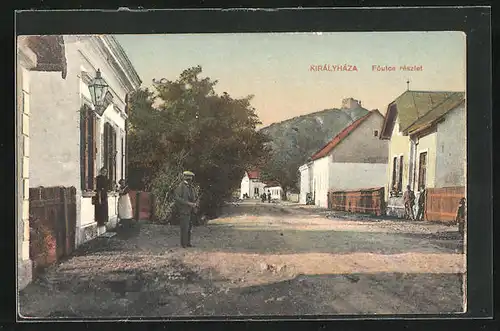 AK Királyháza, Föutca részlet, Strassenansicht