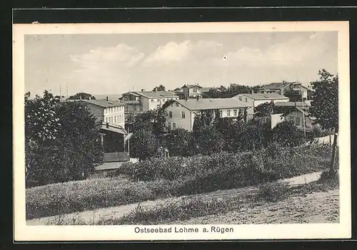 AK Lohme / Rügen, Teilansicht der Ortschaft