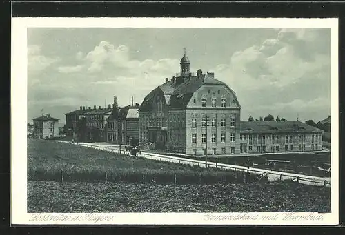 AK Sassnitz / Rügen, Gemeindehaus mit Warmbad