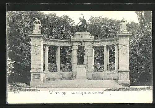 AK Würzburg, Prinz Regenten-Denkmal