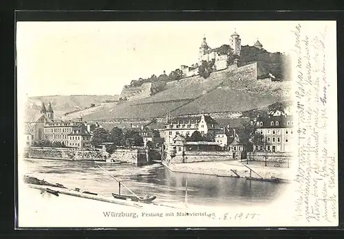 AK Würzburg, Festung mit Mainviertel