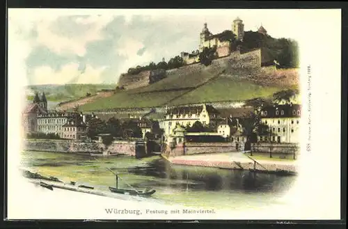 AK Würzburg, Festung mit Mainviertel