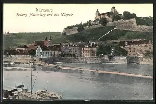 AK Würzburg, Festung Marienberg und das Käppele