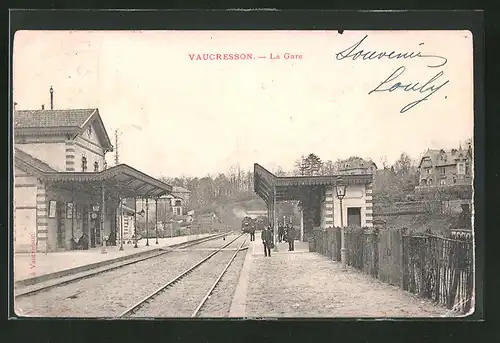 AK Vaucresson, La Gare, Bahnhof
