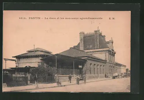 AK Pantin, La Gare et les nouveaux agrandissements, Bahnhof