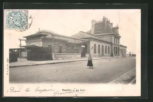 AK Pantin, La Gare, Bahnhof