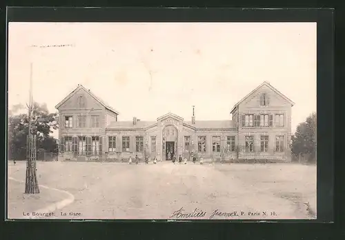 AK Le Bourget, La Gare, Bahnhof