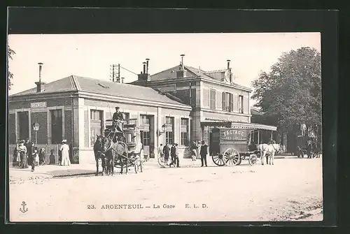 AK Argenteuil, La Gare, Bahnhof