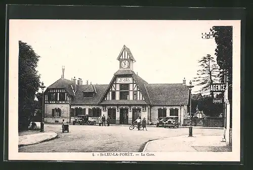 AK Saint-Leu-la-Foret, La Gare, Bahnhof