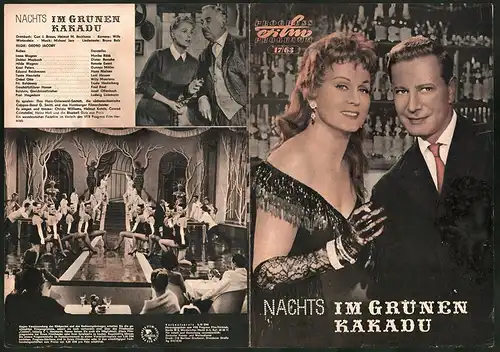 Filmprogramm PFP Nr. 17 /63, Nachts im grünen Kakadu, Marika Rökk, Dieter Borsche, Regie: Georg Jacoby