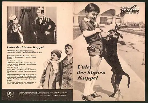 Filmprogramm PFP Nr. 22 /64, Unter der blauen Kuppel, Colea Räutu, Florentina Mosora, Regie: Gheorghe Tobias