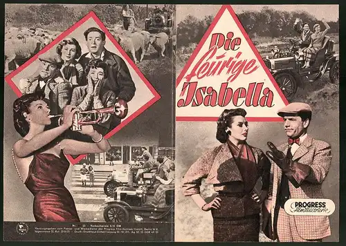 Filmprogramm PFI, Die feurige Isabella, John Gregson, Dinah Sheridan, Regie: Henry Cornelius