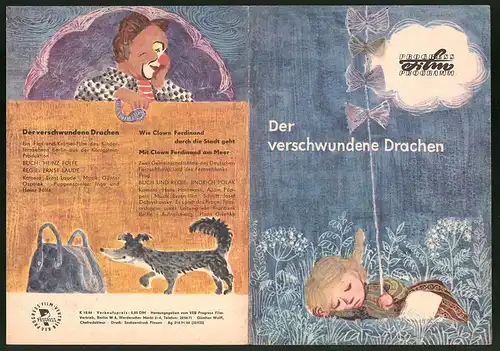 Filmprogramm PFP Nr. 18 /64, Die verschwundenen Drachen, Inge Fülfe, Regie: Ernst Laude