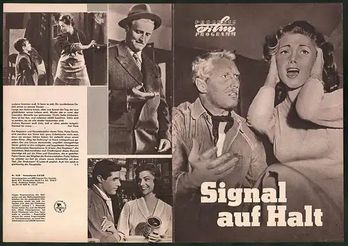 Filmprogramm PFP Nr. 15 /58, Signal auf Halt, Pietro Germi, Luisa della Noce, Regie: Pietro Germi