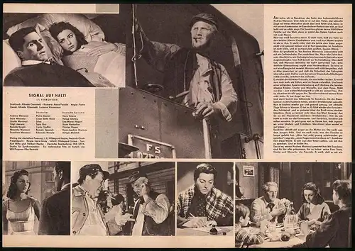Filmprogramm PFP Nr. 15 /58, Signal auf Halt, Pietro Germi, Luisa della Noce, Regie: Pietro Germi