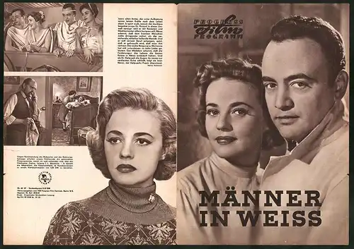 Filmprogramm PFP Nr. 65 /57, Männer in Weiss, Raymond Pellegrin, Jeanne Moreau, Regie: Ralph Habib