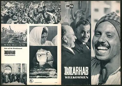 Filmprogramm DEFA, Marhab - Willkommen, Dokumentation, Karl Gass, Ägypten