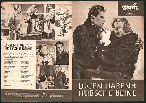 Filmprogramm PFP Nr. 59 /61, Lügen haben hübsche Beine, Adrian Hoven, Doris Kirchner, Regie: Eric Ode