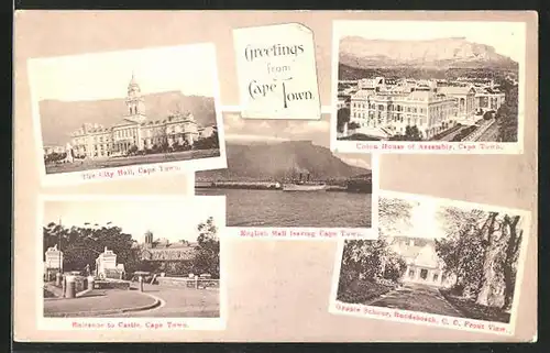 AK Cape Town, The City Hall, Union House of Assembly, Entrance to Castle